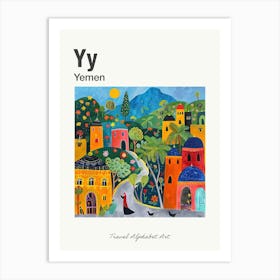 Kids Travel Alphabet  Yemen 1 Art Print