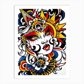 Chinese Tattoo Art Art Print