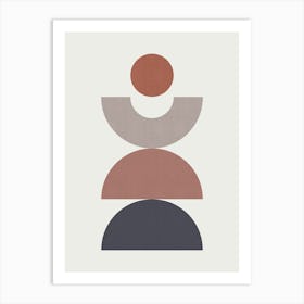 Circles in balance 3 Art Print