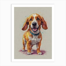 Beagle Canvas Print Art Print