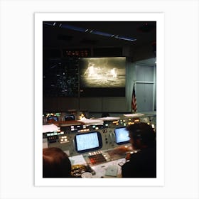 Interior View Of The Mission Operations Control Room (Mocr), In The Mission Control Center (Mcc) Art Print
