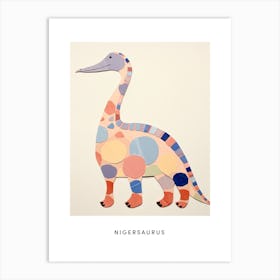Nursery Dinosaur Art Nigersaurus 1 Poster Art Print