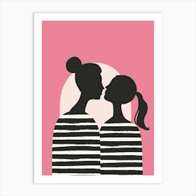 Two Women Kissing 30 Art Print