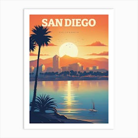 San Diego California Travel Art Print