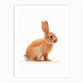 New Zealand Rabbit Nursery Illustration 4 Art Print