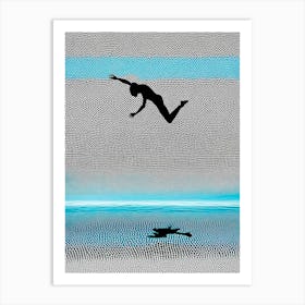 Diving Into The Water Art Print