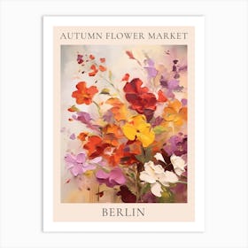 Autumn Flower Market Poster Berlin 2 Art Print