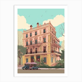 Buenos Aires Argentina Travel Illustration 1 Art Print