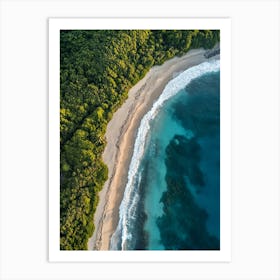 Aerial View Of A Beach 35 Art Print