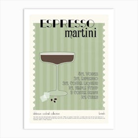 Cocktail Espresso Martini Art Print