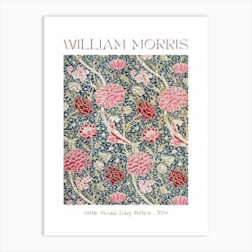 William Morris Cray Pattern 1884 HD Remastered Classic Art Nouveau Feature Wall Decor from Famous British Textiles Artist Art Print