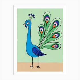 Peacock 4 Art Print