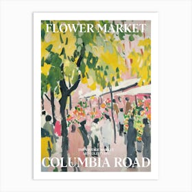 Vintage Flower Market Painting Columbia Road London 5 Art Print