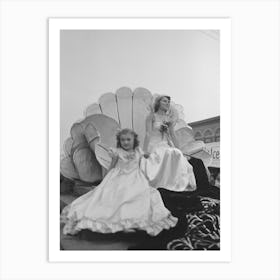 Untitled Photo, Possibly Related To Queen And Attendant On Float, National Rice Festival, Crowley, Louisiana By Art Print