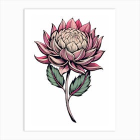 Dahlia Flower 14 Art Print