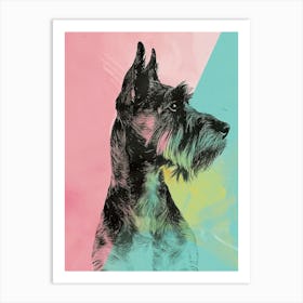 Pastel Irish Terrier Dog Pastel Illustration 2 Art Print