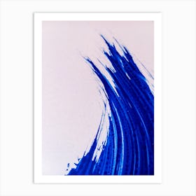 Blue Wave Painting 1 Art Print