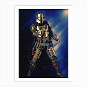 Light Of Heroes ― The Mandalorian Art Print