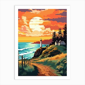 Whidbey Island Pointllism 14 Art Print