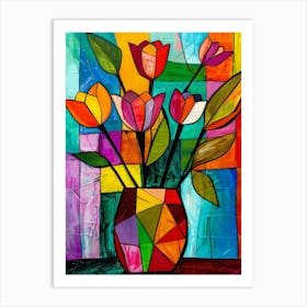 Tulips In A Vase 7 Art Print