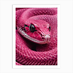 Pink Snake Prin 0 Art Print