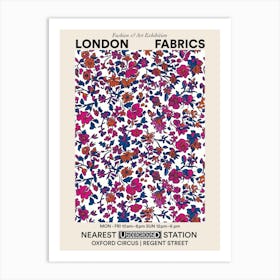 Poster Inspiring Floral London Fabrics Floral Pattern 1 Art Print