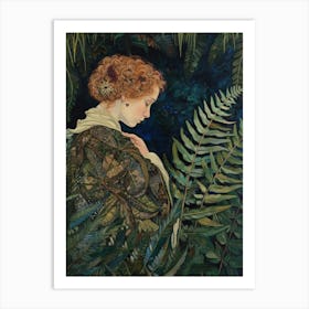 Lady Fern Painting 3 Art Print