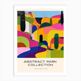 Abstract Park Collection Poster Ibirapuera Park Lisbon Portugal 2 Art Print