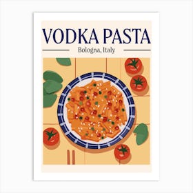 Vodka Pasta Art Print
