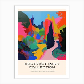 Abstract Park Collection Poster Parc Des Buttes Chaumont Paris 4 Art Print