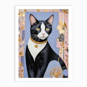 Black & White Cat 1 Art Print