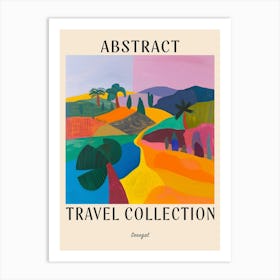 Abstract Travel Collection Poster Senegal 1 Art Print