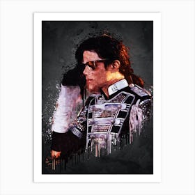 Michael Jackson The King Of Pop Art Print