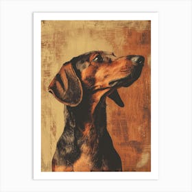 Dachshund.Generated AI. Art Print 4 Art Print