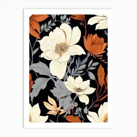 Floral Wallpaper 21 Art Print