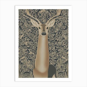 Deer Wallpaper Art Print