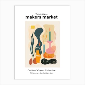 Tokyo, Japan Crafters Corner Collective Art Print