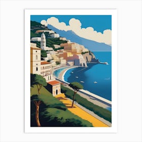 Vintage Amalfi Coast Art Print