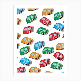 Caravan Motor home pattern Art Print