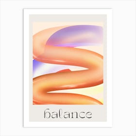 Balance Retro 3d Art Print