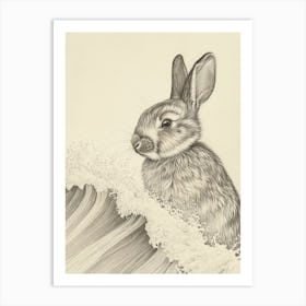 Netherland Dwarf Rabbit Drawing 2 Art Print