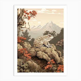 Vintage Japanese Toad 5 Art Print