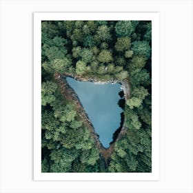 Hidden Forest Lake Art Print