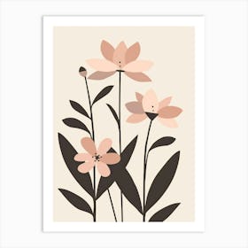 Pink Flowers 16 Art Print