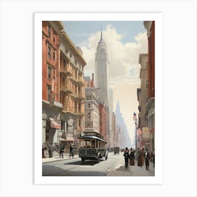 New York City Street Scene Art Print