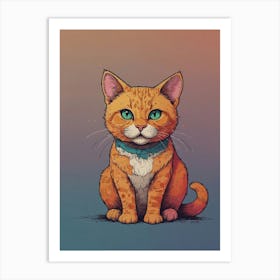 Orange Tabby Cat 9 Art Print