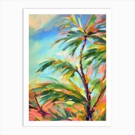 Majesty Palm 2 Impressionist Painting Art Print