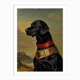 Labrador 3 Renaissance Portrait Oil Painting Art Print