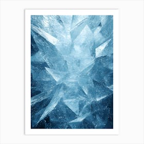 Ice Crystals Abstract Art Print