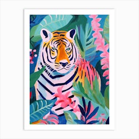 Tiger In The Jungle, Matisse Inspired 1 Art Print